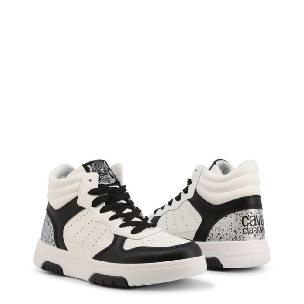 Cavalli Class Sport Women's Size 39 US 6.5 Shoes Sneakers White/Black -‎ NEW